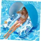 Pool Floats with Canopy, Heavy Duty Pool Float Drink Holder, Ergonomic