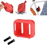 for Go4 Waterproof Bluetooth Speaker Silicone Cover Case,Travel Carrying Pouch w Anti-Dust Charging Cover Speaker with Mount Strap,Portable Silicone Travel Case,Protective Skin Case (Red)