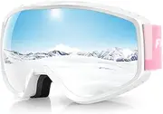 Findway Ski Goggles For Women Men Youth Teen, Snowboarding Goggles Over Glasses Compatible Helmet, Anti-fog UV Protection, Anti-glare Skiing Goggles, For Skiing Snowboarding