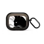 AirPods Pro 2 Impact Case Black cat - Halloween black and white illustration