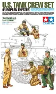 Tamiya 35347 WWII US Tank Crew European Theatre 1/35 Scale Plastic Model Figures
