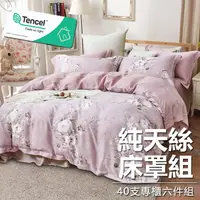 在飛比找樂天市場購物網優惠-奧地利100%TENCEL純天絲舖棉床罩六件組(雙人/加大/