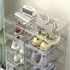 Dust Proof Shoe Boxes Stackable Shoe Storage Holders for Efficient Shoe Storage