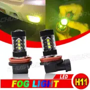 For Honda Civic 2006-2019 Golden Yellow Projector 2×LED Fog Driving Light Bulbs (for: Honda Civic)