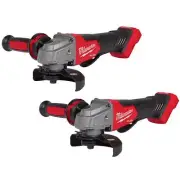 Milwaukee Cordless Grinder 4-1/2"/5" 18V Lithium-Ion w/ Paddle Switch (2-Tools)