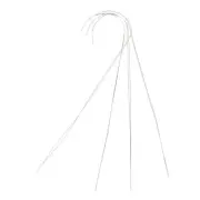 4 Pcs Bead Spinner Needles Threaders Open Looper Beading Crafts