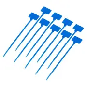 100pcs Marker Cable Zip Ties, 4 Inch Self-Locking Labels Zip Tie Wraps,Blue