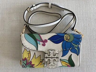 AUTHENTIC TORY BURCH MC GRAW FLORAL WALLET CROSSBODY BAG NEW WITH TAGS