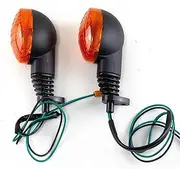 LED Indicator Blinkers Amber Lamp Accessories Motorcycle Turn Signals Light Indicators Amber For KA&WA&SA&KI for NI&NJ&A 250R 250 2008-2012 KLX250S KLX250SF VN650 EX250(Orange)