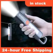 Super Bright LED Flashlight USB Rechargeable Zoomable Tactical Torch Work Lamp