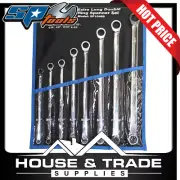 SP Tools Wrench/Spanner Set 8 Piece SAE Extra Long Double Ring Geardrive SP10468