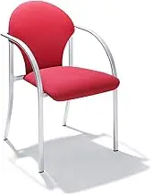 Stacking Chair with Padding H x W x D 470 x 450 x 490 mm Upholstery Colour Red Pack of 2