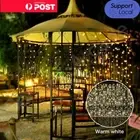 Susliving Summer String Curtain Light Outdoor Garden Decor 300/600 LED Bulbs
