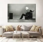Blown Away Guy Steve Steigman Maxell Canvas Painting print modern wall art Decor