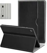 [QUAGGY] Case for Samsung Galaxy Tab A9+/A9 Plus 11 Inch 2023 Model (SM-X210/X216/X218), Protective PU Leather Cover with Multi-Angle Stand, Hand Strap, Front Pocket, Auto Wake/Sleep.