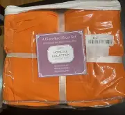 4 Piece Homelike Collection Bed Sheet Set Twin Size Microfiber NEW Orange