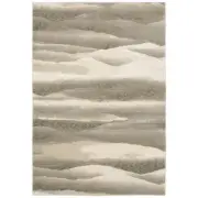 2x12 Sphinx Beige Clouds Waves Lines Striped Runner 0982C - Aprx 2' 6" x 12'