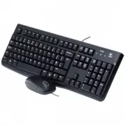 Logitech MK120 Wired USB Keyboard and Mouse, Black (920-002565) NEW Sealed!!
