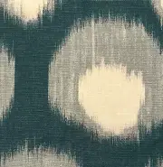 PETER DUNHAM Bukhara Emilia Blue Ikat Linen Remnant New