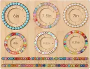 Bead Board for Jewelry Making, Bamboo Beading Board for Jewelry Bracelet Making,