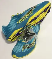 Saucony Kilkenny Athletic Shoes Women’s Size 8 Teal Blue Running Sneakers Spikes
