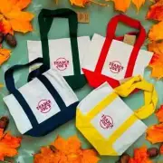 NEW Trader Joe’s Mini Canvas Tote Bag Reusable Limited Edition FREE US SHIPPING