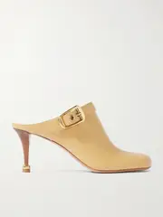 [Chloé] Chloé - Andrea Leather Mules - Tan - IT38 IT 38 Brown