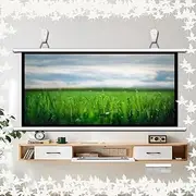 GPVPFLBLMH 40 50 60 Inch HD Movie Projector Screen Portable Projection Screen Indoor Manual Projector Screen Pull Down, Non Crease, Anti Crease(4:3,30inch)