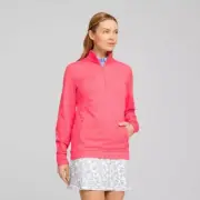 Puma Women's Cloudspun Rockaway 1/4 Zip Pullover- Loveable Small Golf New