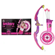Fonderland Light Up Bow With 3 Suction Cup Arrows Kids Archery Toys Se