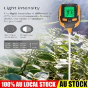 4 in 1 Soil PH Tester for Garden Plant Lawns Moisture Sunlight Light Test Meter