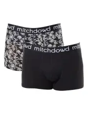 [Mitch Dowd] Palms Bamboo Trunks 2 Pack in Black/White
