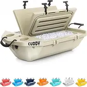 Cuddy Floating Cooler and Dry Storage Vessel – 40QT – Amphibious Hard Shell Design - Multiple Color Options