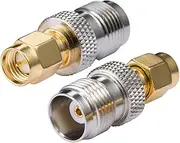 Vecys 4G antenna adapter SMA adapter TNC female to SMA male adapter SMA to TNC converter for 2G 3G 4G LTE antenna router CB antenna radio WiFi WiMax mobile phone antennas wireless instrumentation