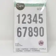 Sizzix Thinlits Bold Numbers Die Cuts Alison Williams Paper Crafts Scrapbooking