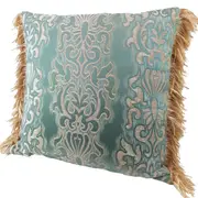 Pair of Chenille cushion covers 45cm x 45cm - Pale Green