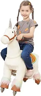Pony Funny Unicorn Pony Rocking Trotting Ride On Horse Mechanical Walking Cycle Giddy Up Cowboy! Ages 3-5