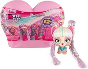 VIP Pets Mini Fans - Surprise Collectable Mini Dog Doll with Extra-Long Hair & Comb, Magic Rainbow Water Reveal - Assorted Surprise Model