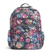 Vera Bradley Women's Cotton Campus Backpack Pretty Posies One Size