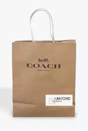 COACH NEW YORK | Paper Shopping/ Gifting Tote Bag Sz 8” X 10” Brown