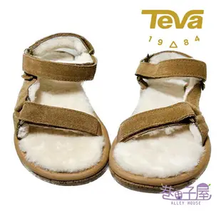 TEVA 女鞋 Hurricane XLT2 Shearling UGG羊毛皮革 涼鞋 [TV1103273PEC] 胡桃【巷子屋】