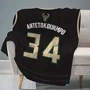 Sleep Squad Milwaukee Bucks Giannis Antetokounmpo 60” x 80” Raschel Plush Blanket – A NBA Throw