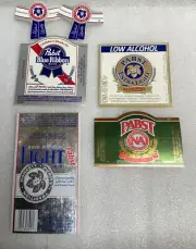 Pabst Brewing Co Milwaukee WI Beer Labels Blue Ribbon NA Low Alcohol