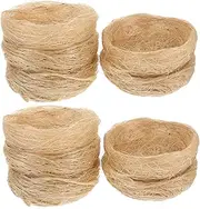 Totority 10Pcs Rustic Simulation Bird Nest Ornament Faux Bird House Decoration for Parties Easter Weddings and Gardens and Table