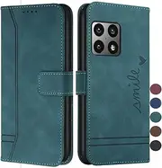 [COTDINFOR] Wallet Case for OnePlus 10 Pro, OnePlus 10 Pro Case with Card Holder Leather Flip Case with Kickstand Magnetic Full Protection Compatible with OnePlus 10 Pro 5G Smile Green