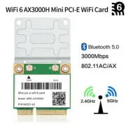 WiFi 6 Mini PCIe WiFi Card AX3000 Dual Band 802.11AX WiFi PCIe Bluetooth Adapter