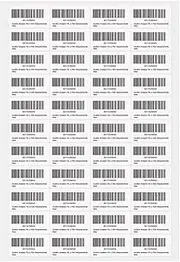 FBA 44 UP Blank Label Stickers - 100 Sheets, 4400 Labels