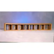 Wood Shed 103D-4 Solid Oak Wall or Shelf Mount CD Cabinet