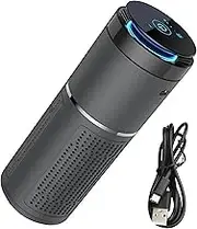 EZONEDEAL Car USB Air Purifier, Low Noise Portable Air Freshener, Anion Aromatherapy Car Air Purifier Humidifier with Authentic Air Filters for Bedroom Home