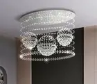Remote living room modern crystal ceiling light LED bedroom chandelier lighting